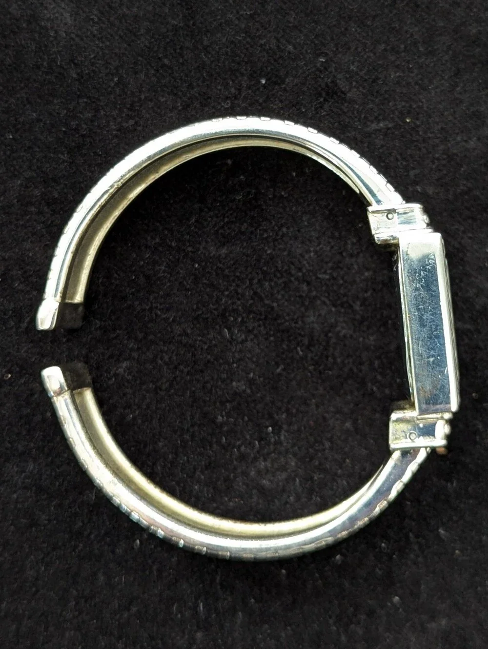 Geneva Silver-Tone Women's Watch with Mesh-Look Band